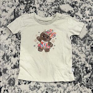 Kids Cream Gingerbread Graphic T-Shirt
